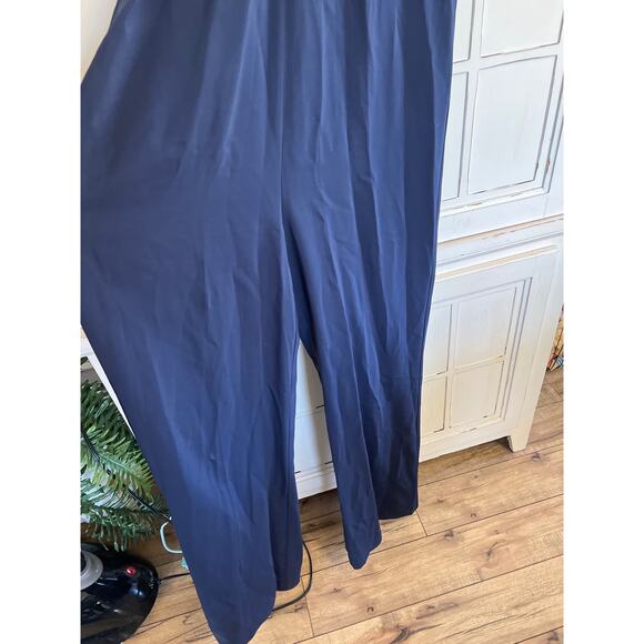 Kobi Halperin size 12 navy blue jumpsuit viscose - Picture 3 of 6